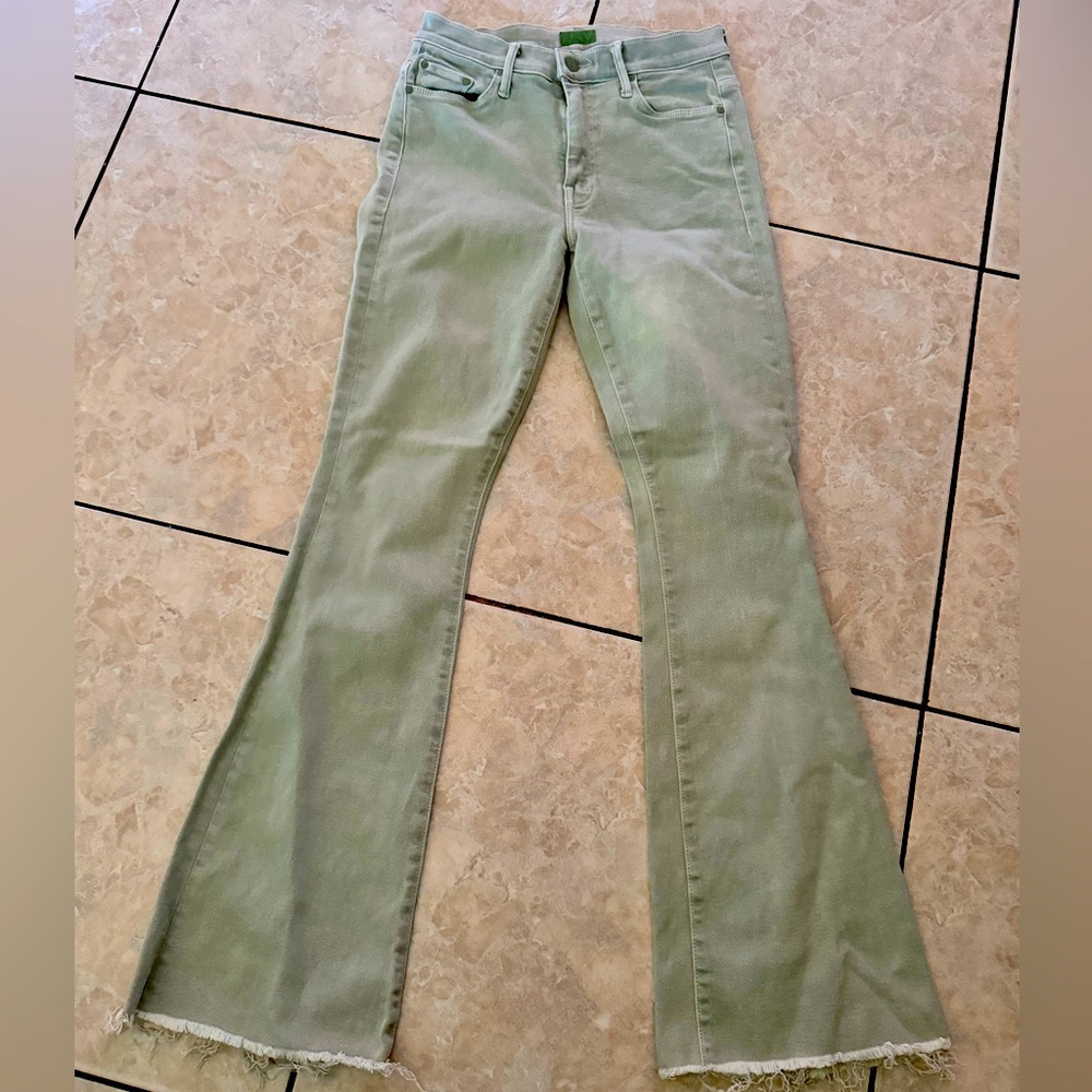 Mother’s Green stretchy Jeans